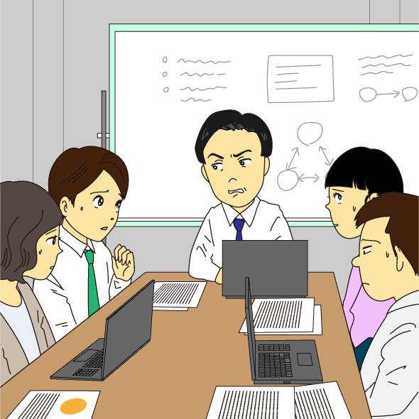 イラストカット シーン370（漫画風タッチ）