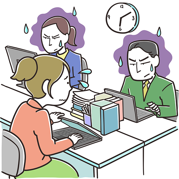 イラストカット シーン382（ポップタッチ）