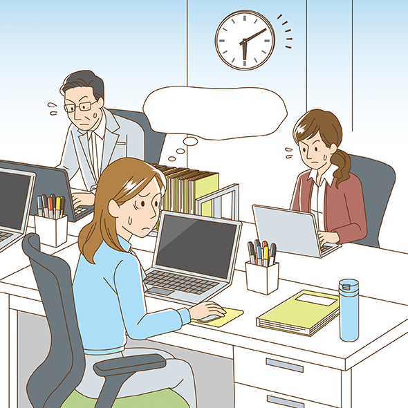 イラストカット シーン403（シンプルタッチ）