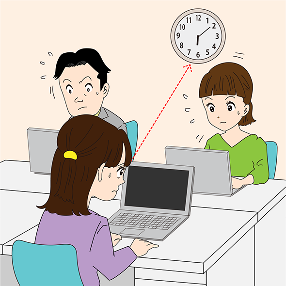 イラストカット シーン403（漫画風タッチ）