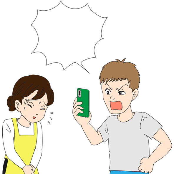 イラストカット シーン405(漫画風タッチ)